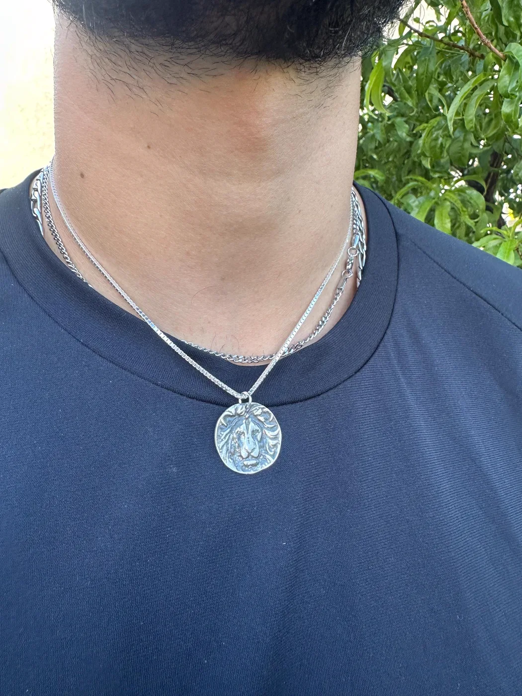 Lion of Judah pendant worn